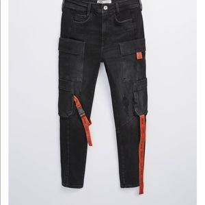 ZARA cargo pants with strap